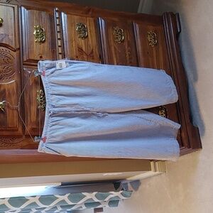 💜NWT Karen Scott Striped Cotton Capris